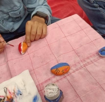 birthday Pebble Stone Painting Activity